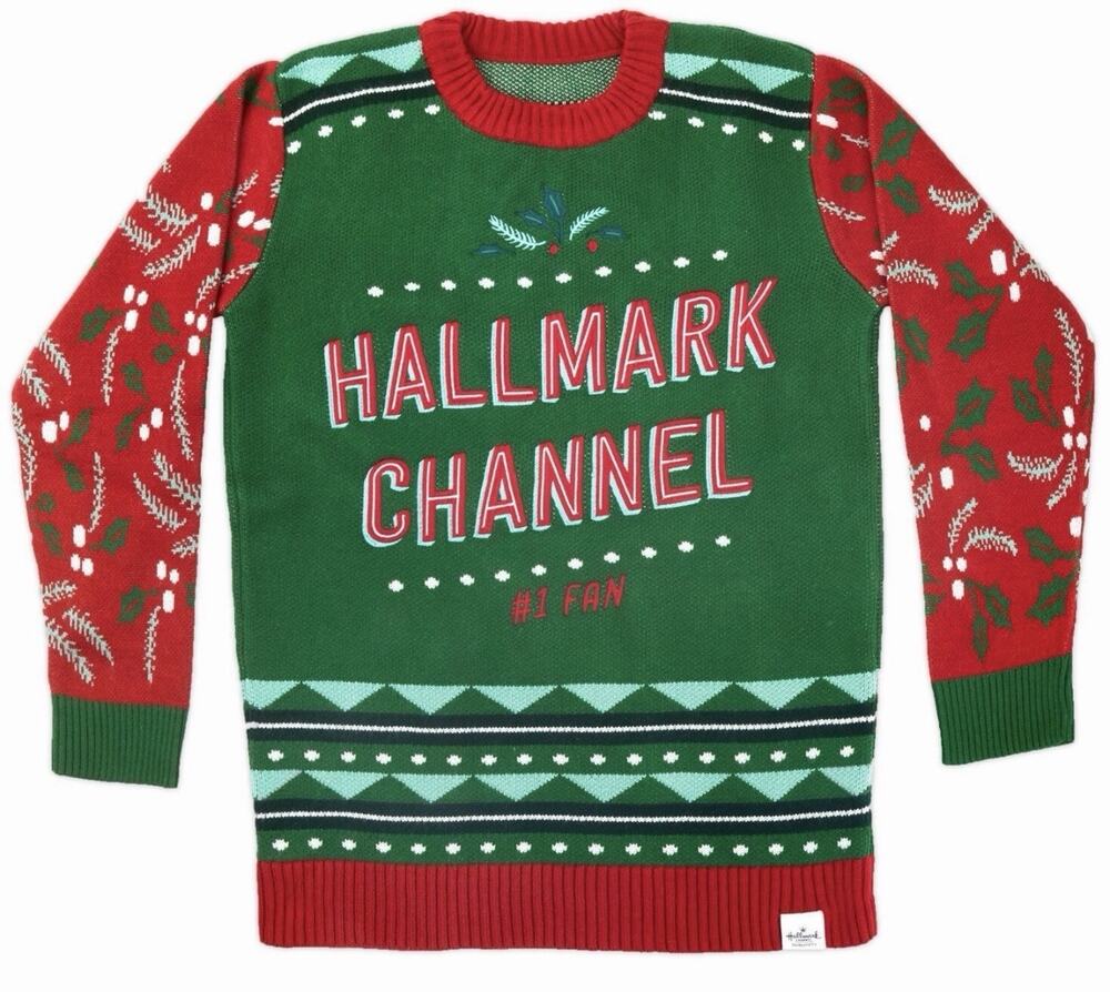 Hallmark Channel #1 Fan Christmas Holiday Ugly Sweater Unisex heavy small NWOT